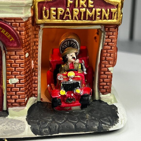 Holiday Time Fire Department Lighted Christmas Village Building (no box) - Picture 6 of 12